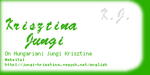 krisztina jungi business card